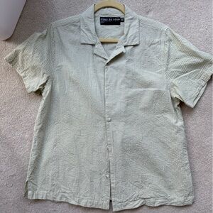 Peau De Loup Green and White Striped Shirt